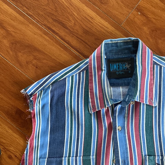 American Vintage Western Cut-off Shirt - Picture 2 of 9